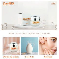 ANJO Pure Milk Whitening Cream 50ml (3 Options)