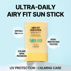 CUREST Airy Fit Sun Stick SPF50+ PA++++ 16g - DAISO (3 Options)