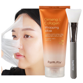 Farm stay Ginseng & Collagen Wrapping Mask 150ml (3 Options)
