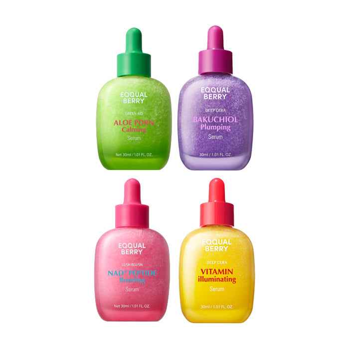 EQQUALBERRY Deep Cera Serum 30ml Bakuchiol, Vitamin, Aloe PDRN, NAD+ Peptide (14 Options)