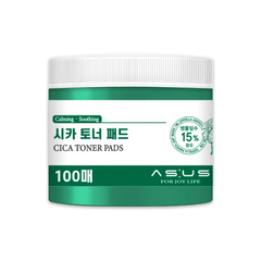AS:US Toner Pad 100 Pads Cica Calming / Birch Cooling / Yuja Brightening (10 Options) - DAISO