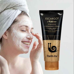 FARM STAY Escargot Noblesse Intensive Cleansing Foam 180ml - Ieumhub
