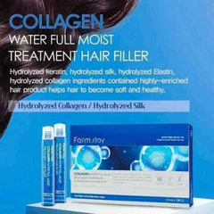 FARM STAY Collagen Water Full Moist Treatment Hair Filler 13ml * 10 PCS - Ieumhub