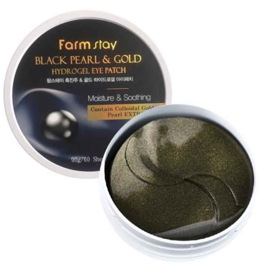 FARM STAY Black Pearl Gold Hydrogel Eye Patch 90g (3 Options)