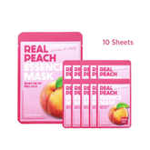 FARM STAY Real Peach Essence Mask 23ml (3 Options)