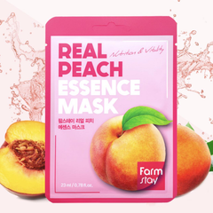 FARM STAY Real Peach Essence Mask 23ml (3 Options)