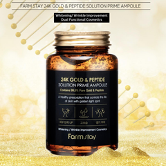 FARM STAY 24K Gold & Peptide Solution Prime Ampoule 250ml (3 Options)