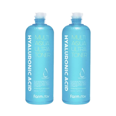 FARM STAY Hyaluronic Acid Multi Aqua Ultra Toner 500ml (3 Options)