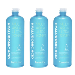 FARM STAY Hyaluronic Acid Multi Aqua Ultra Toner 500ml (3 Options)