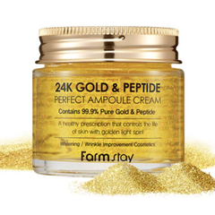 FARM STAY 24K Gold & Peptide Perfect Ampoule Cream 80ml (3 Options)