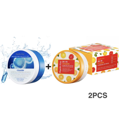FARM STAY Collagen Water Full Hydrogel Eye Patch 90g + Dr. V8 Vitamin Hydrogel Eye Patch 90g (2 Options)