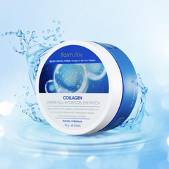 FARM STAY Collagen Water Full Hydrogel Eye Patch 90g + Dr. V8 Vitamin Hydrogel Eye Patch 90g (2 Options)