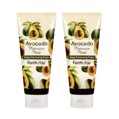FARM STAY Avocado Premium Pore Deep Cleansing Foam 180ml (3 Options)