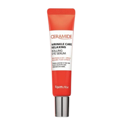 FARM STAY Ceramide Wrinkle Care Relaxing Rolling Eye Serum 25ml (3 Options)