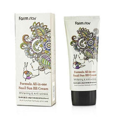 FARM STAY Formula All In One Snail Sun BB Cream SPF50+ PA+++ 50g (3 Options)