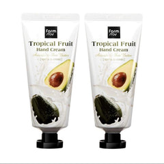 FARM STAY Tropical Fruit Hand Cream Moist Full Avocado & Shea Butter 50ml (3 Options)