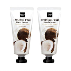 FARM STAY Tropical Fruit Hand Cream Moist Full Coconut & Shea Butter 50ml (3 Options)