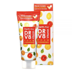 FARM STAY Dr. V8 Vitamin Foam Cleansing 100ml (3 Options)