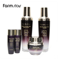 FARM STAY Grape Stem Cell Skin Care 3 Set (Toner+Emulsion+Cream)