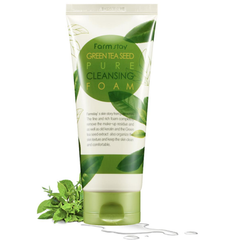 FARM STAY Green Tea Seed Pure Cleansing Foam 180ml (3 Options)