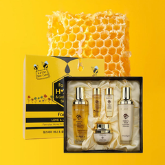 FARM STAY Honey & Gold Essential Toner, Emulsion, Cream SET