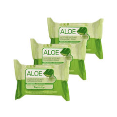 FARM STAY Aloe Moisture Soothing Cleansing Tissue (3 Options)