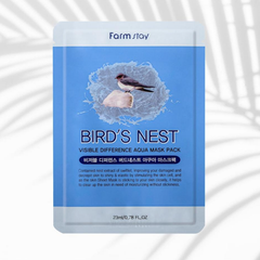 FARM STAY Visible Difference Mask Pack Birds Nest Aqua 23ml (3 Options)