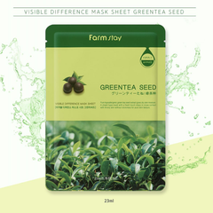 FARM STAY Visible Difference Mask Pack Green Tea Seed 23ml (3 Options)