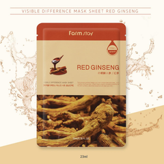 FARM STAY Visible Difference Mask Pack Red Ginseng 23ml (3 Options)