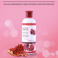 FARM STAY Visible Difference Moisture Emulsion Pomegranate 350ml (3 Options)