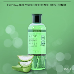 FARM STAY Aloe Visible Difference Fresh Toner 350ml (3 Options)