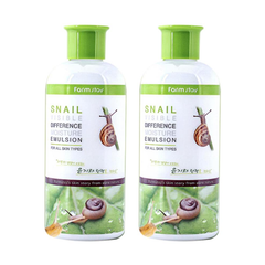 FARM STAY Snail Visible Difference Moisture Emulsion 350ml (3 Options)