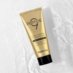 FARM STAY Peptide9 Super Vitalizing Cleansing Foam 180ml (3 Options)