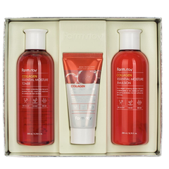FARM STAY Collagen Essential Moisture Skin Care 3 SET (Toner+Emulsion+Cream)