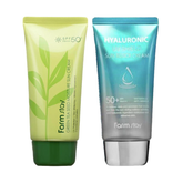 FARM STAY Green Tea Seed Moisture Sun Cream 70g & Hyaluronic UV Shield Sun Block Cream SET (2 Options)