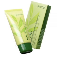 FARM STAY Green Tea Seed Moisture Sun Cream 70g & Hyaluronic UV Shield Sun Block Cream SET (2 Options)