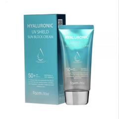 FARM STAY Green Tea Seed Moisture Sun Cream 70g & Hyaluronic UV Shield Sun Block Cream SET (2 Options)