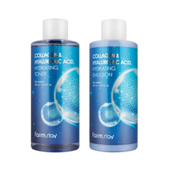 FARM STAY Collagen & Hyaluronic Acid Hydrating Toner&Emulsion SET 300m