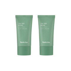 FARM STAY Tea Tree Biome Calming Sun Serum Cream 50g (3 Options)