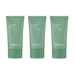 FARM STAY Tea Tree Biome Calming Sun Serum Cream 50g (3 Options)