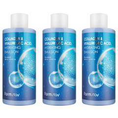 FARM STAY Collagen & Hyaluronic Acid Hydrating Emulsion 300ml (3 Options)