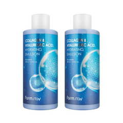 FARM STAY Collagen & Hyaluronic Acid Hydrating Emulsion 300ml (3 Options)