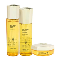FarmStay Real Honey Propolis Toner 120ml , Essence 100ml, Cream 50ml (10 Options)