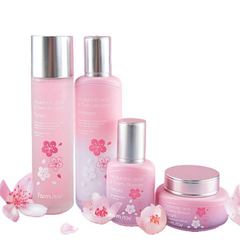 FarmStay Hyaluronic Acid & Cherry Blossom Toner 150ml, Emulsion 120ml, Serum 35ml, Cream 55ml (15 Options)