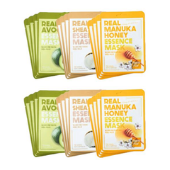 FarmStay Real Essence Mask Combo Pack Ver.1 (1BOX 12 Sheets) 23ml (3 Options)
