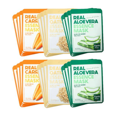 FarmStay Real Essence Mask Combo Pack Ver.2 (1BOX / 12 Sheets) 23ml (3 Options)