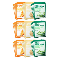 FarmStay Real Essence Mask Combo Pack Ver.2 (1BOX / 12 Sheets) 23ml (3 Options)