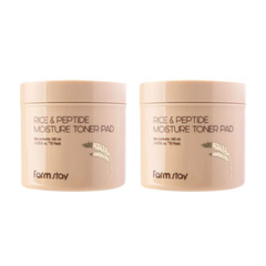 FarmStay Rice & Peptide Moisture Toner Pad (140ml , 70 pads) (3 Options)