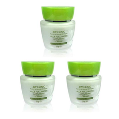 3W CLINIC Aloe Full Water Activating Cream 50g (3 Options)