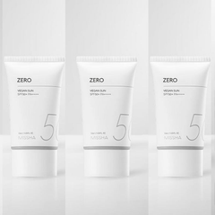 MISSHA All Around Safe Block Zero Vegan Sunscreen SPF50+PA+++ with Missha Perfect Cover BB Cream (6 Options)